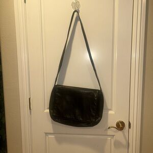 Perlina Vintage Brown Leather Shoulder Bag